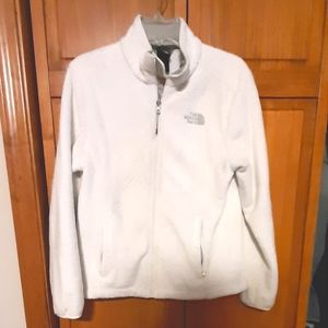 The Northface, white, fleece jacket